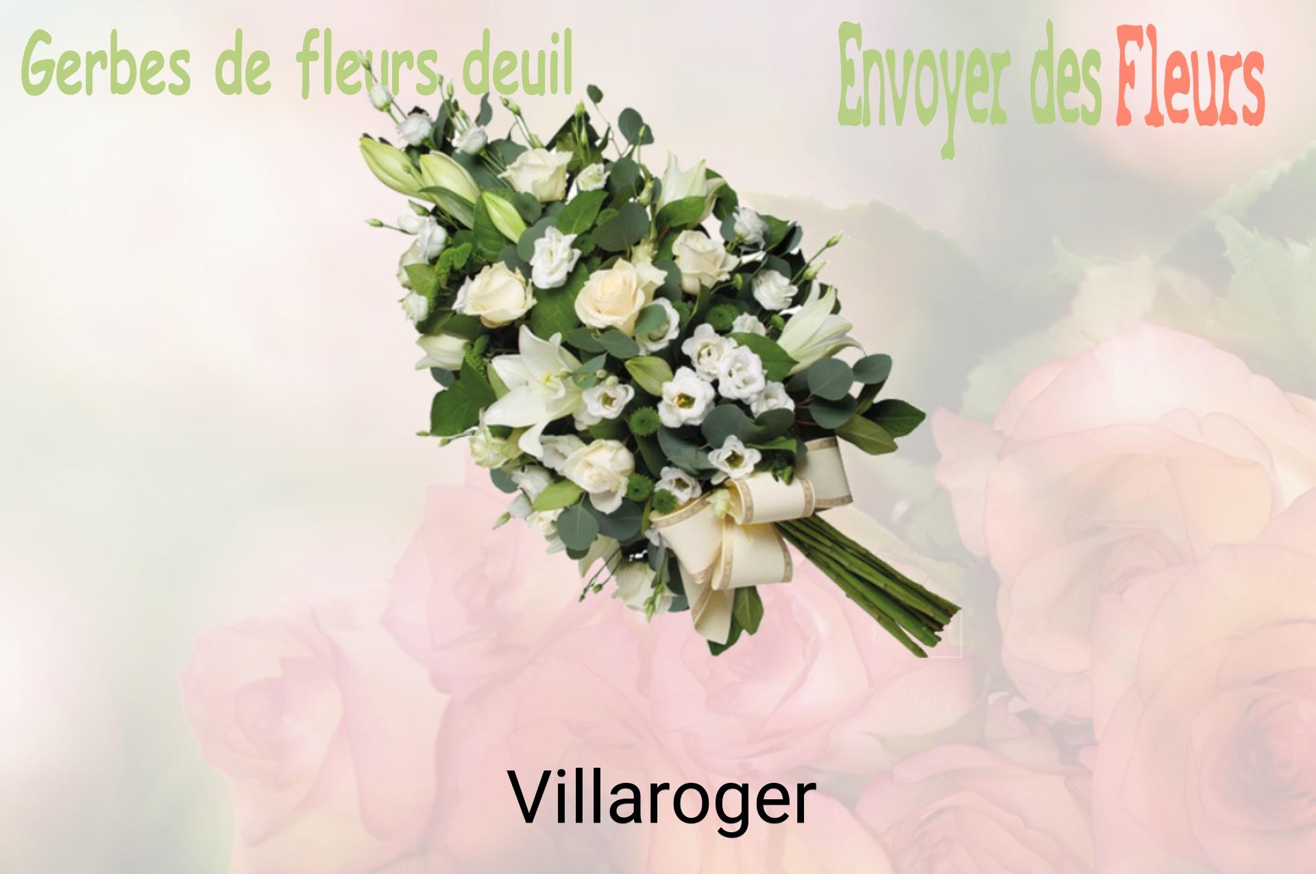 Gerbe de fleurs de deuil livrée à Villaroger